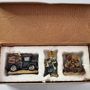 Boyds Cocoa's House of Chocolate Cocoa Express, Cocoa McBruin, Sweetie & Chunk